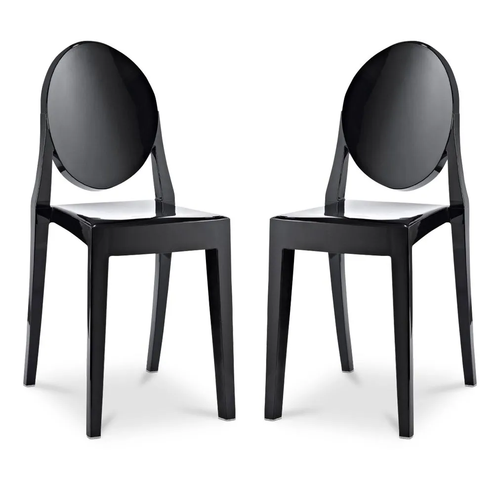 Pack de 2 Sillas De Comedor Transparentes - Victoria Queen  image 8