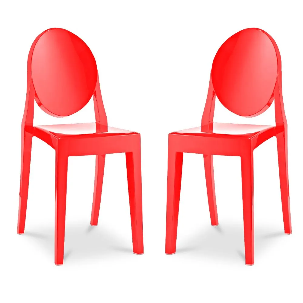 Pack de 2 Sillas De Comedor Transparentes - Victoria Queen  image 8