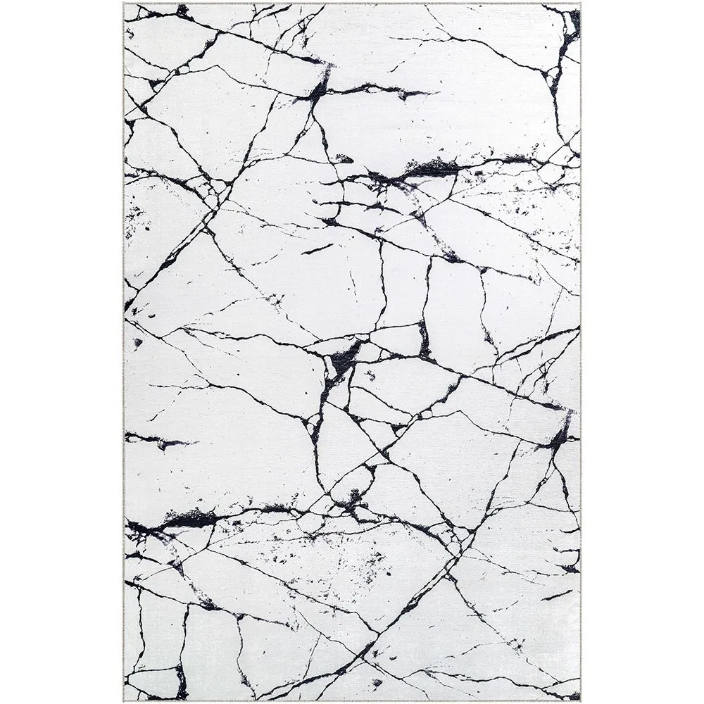 Alfombra Grande de Diseño Moderno Efecto Marmol - (290x200 cm) - Calico image 8
