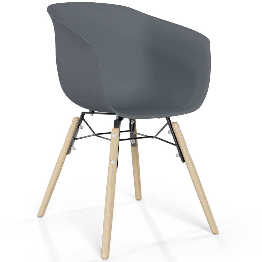 Silla de Comedor - Diseño Escandinavo - Patas Madera Natural - Polin image 8