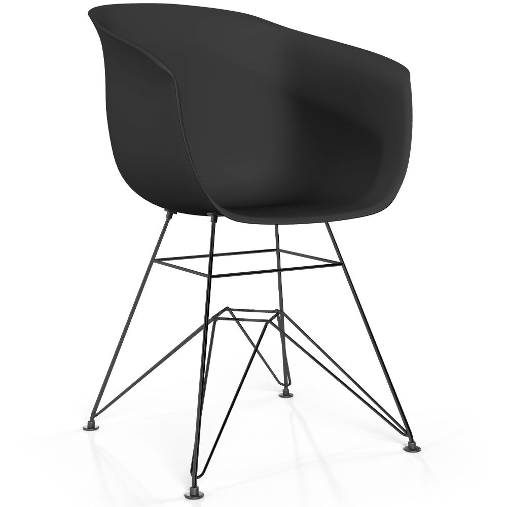 Silla de Comedor - Diseño Escandinavo - Patas Negras - Polin image 8