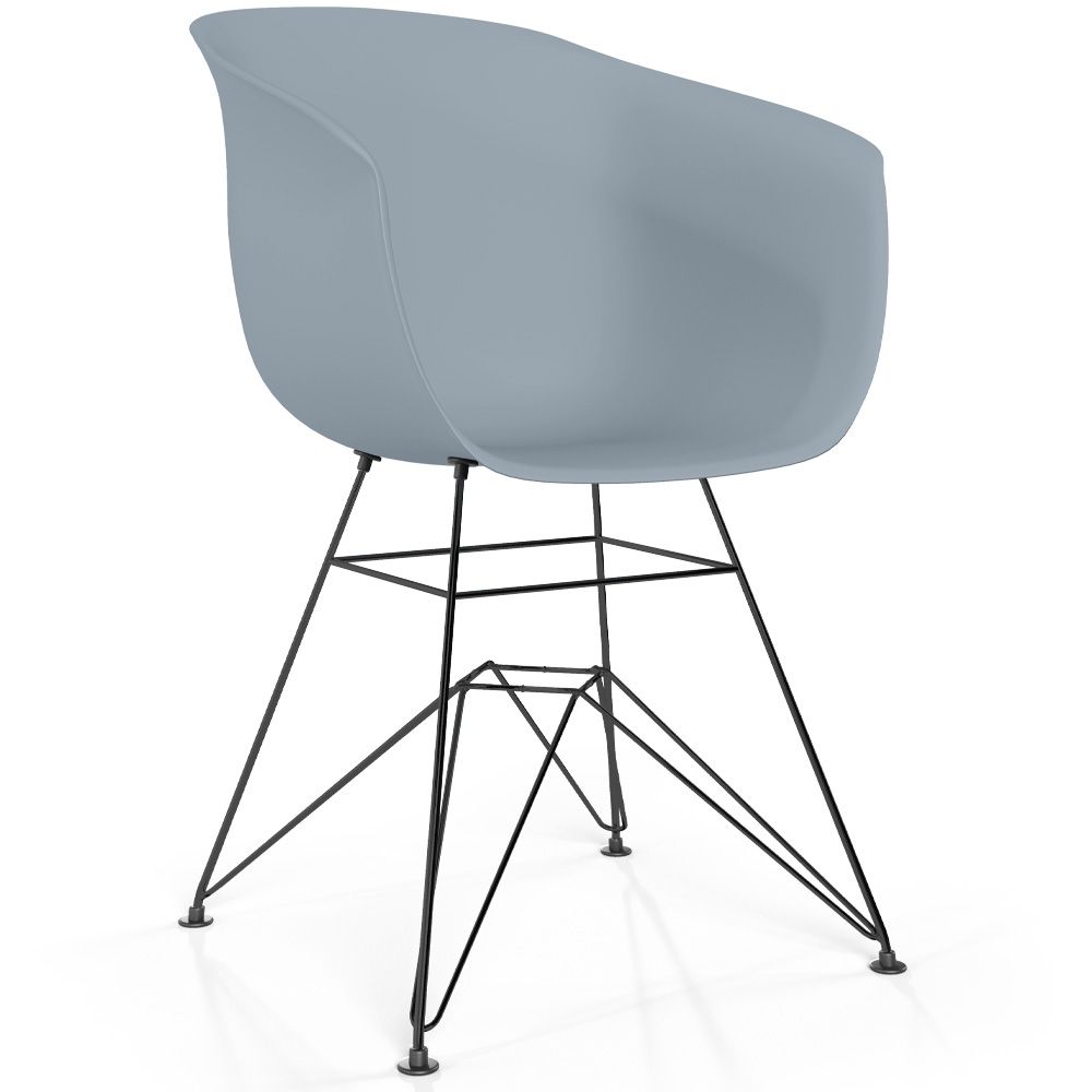 Silla de Comedor - Diseño Escandinavo - Patas Negras - Polin image 8