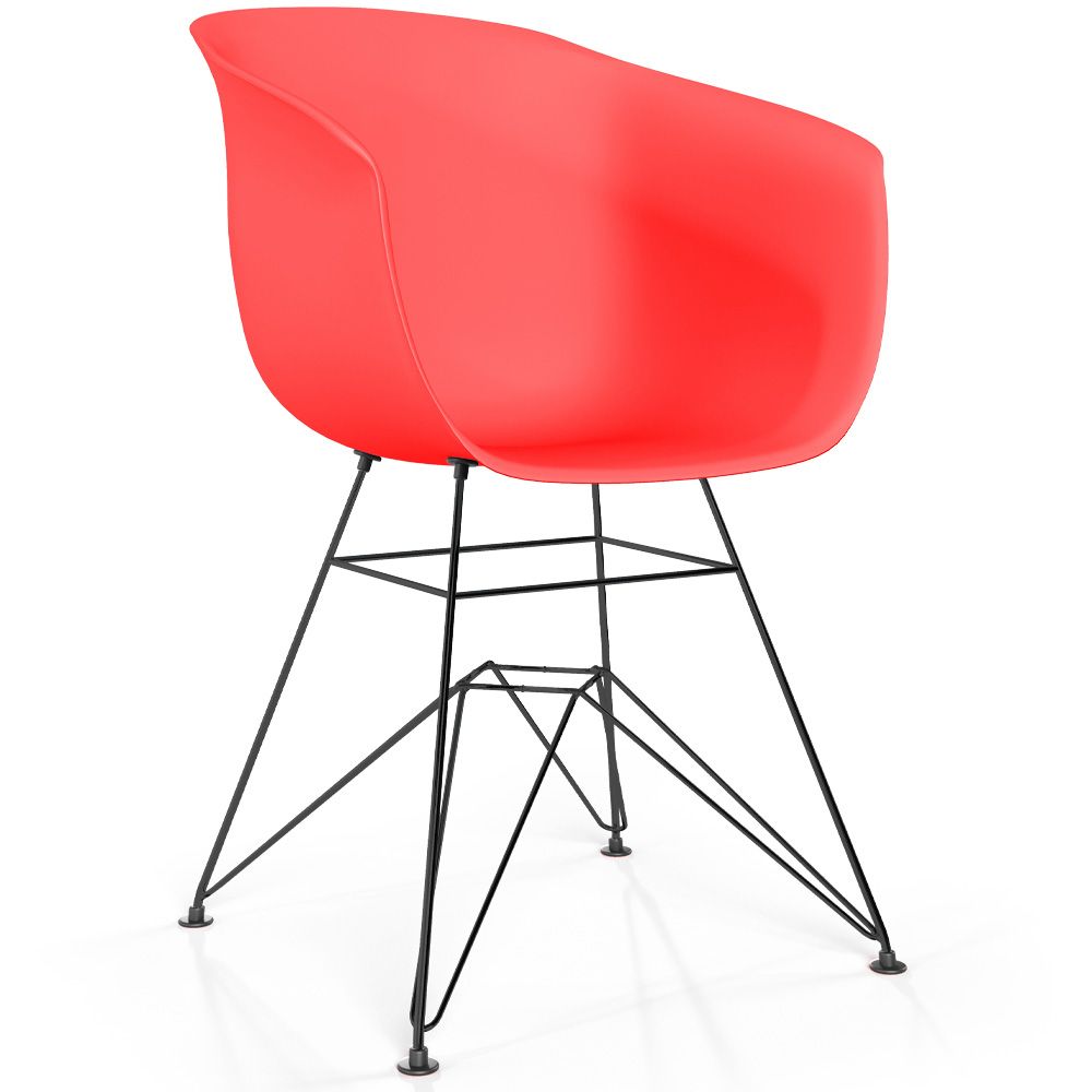 Silla de Comedor - Diseño Escandinavo - Patas Negras - Polin image 8