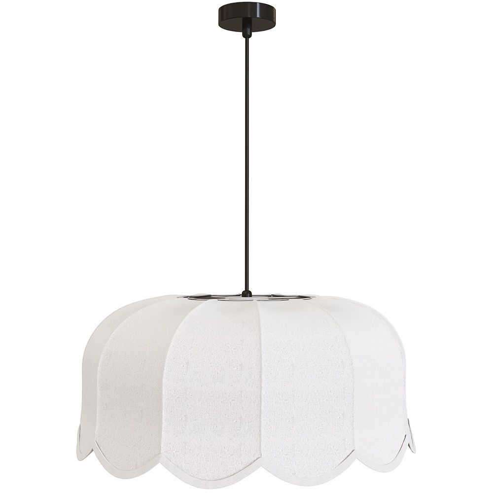 Lámpara colgante de lino beige – Estilo natural y atemporal - Deral image 8