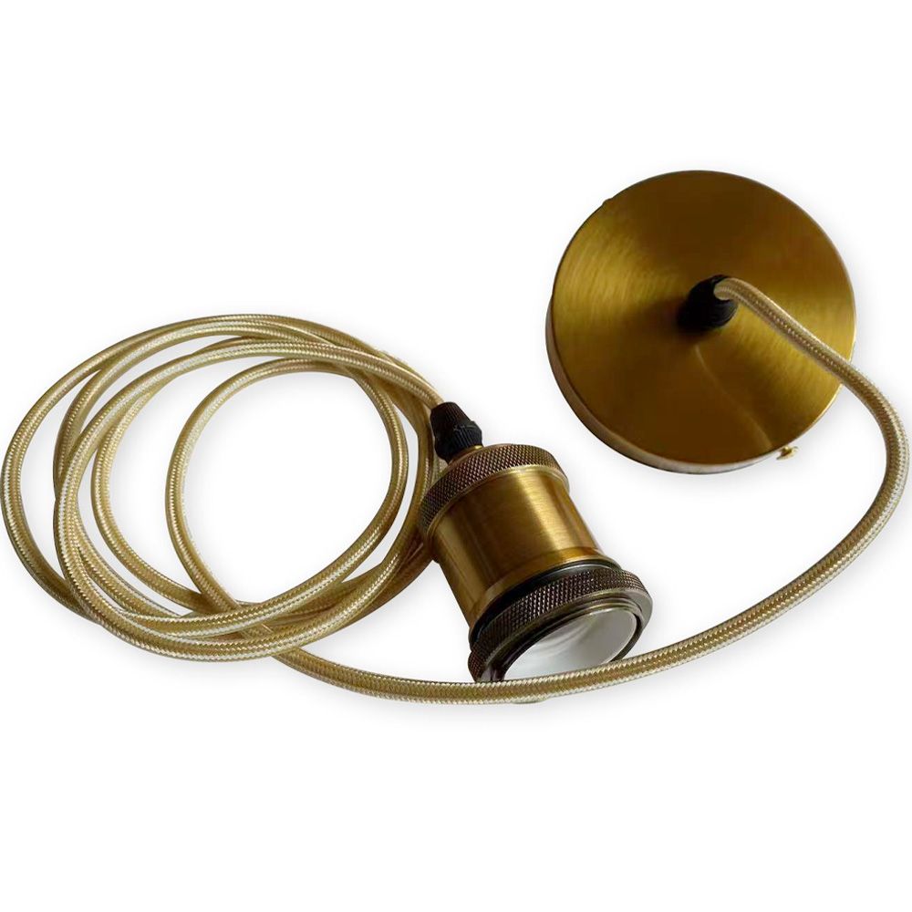 Cable lámpara colgante en dorado envejecido con altura ajustable - Berrey image 8