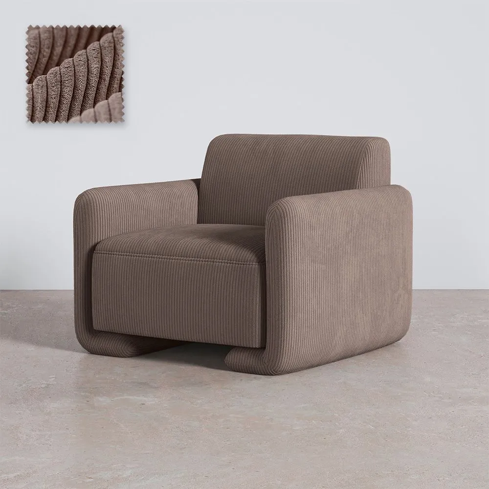 Sillón Tapizado en Pana Aterciopelada – Diseño Moderno - November image 8