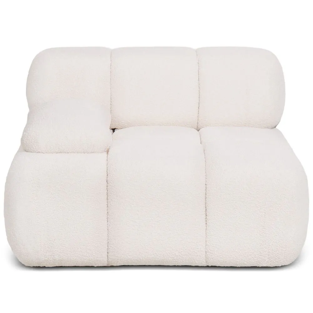 Sillón Esquina Derecha - Tapizado En Tela Bouclé - Combinable Con Sofá Modular Bianca image 8