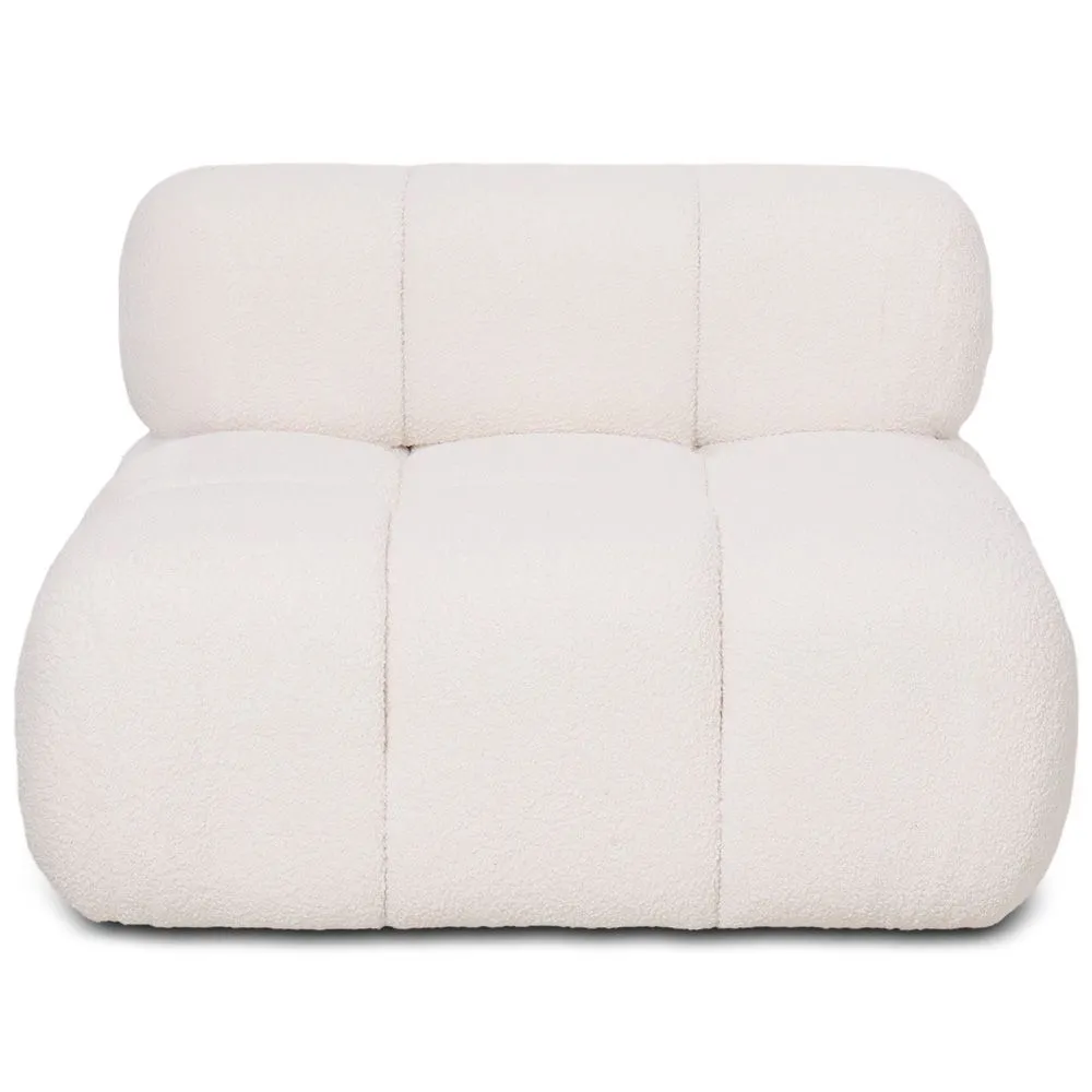 Sillón Tapizado En Tela Bouclé - Combinable Con Sofá Modular Bianca image 8