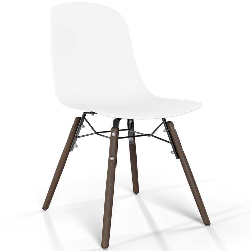 Silla de comedor con patas de madera oscura – Estilo moderno y funcionalidad -Broly image 8