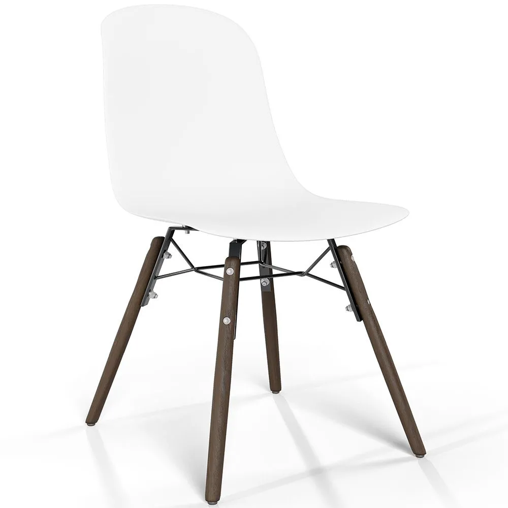 Silla de comedor con patas de madera oscura – Estilo moderno y funcionalidad -Broly image 8