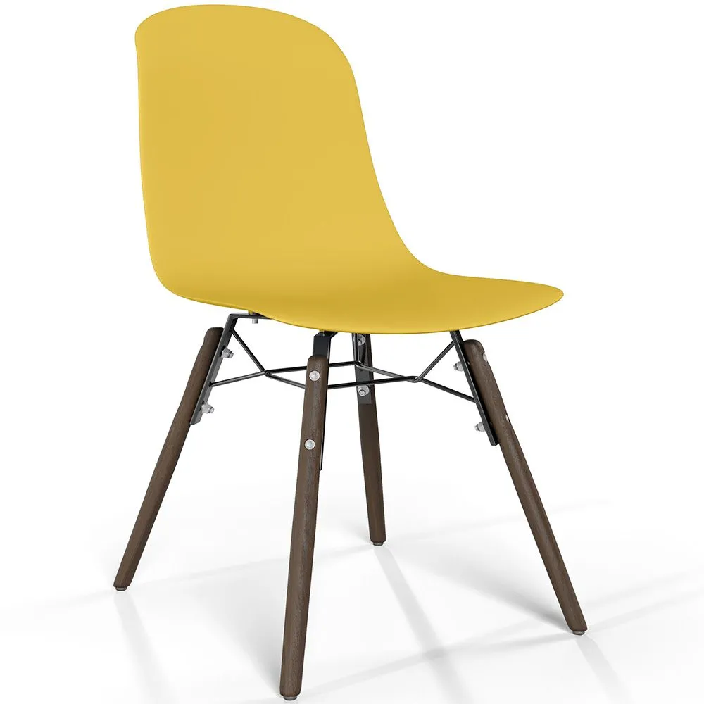 Silla de comedor con patas de madera oscura – Estilo moderno y funcionalidad -Broly image 8
