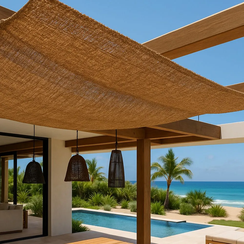 Toldo de fibra de coco 20x2M - Vela de sombra 100% Natural image 8