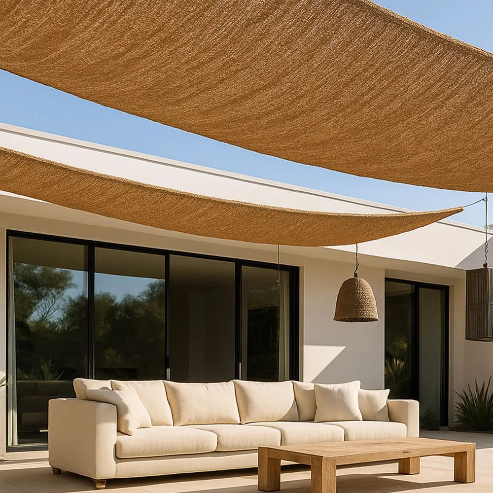 Toldo de fibra de coco 10x2M - Vela de sombra 100% Natural image 8