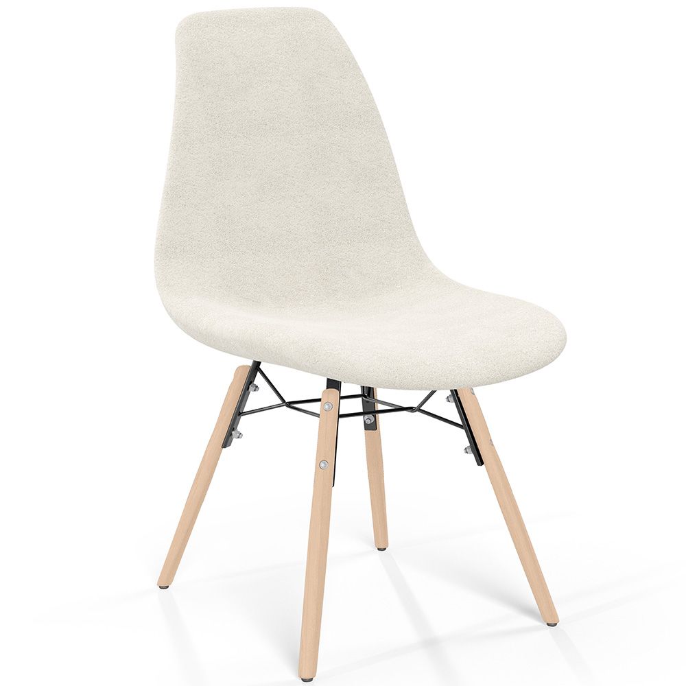 Silla de comedor escandinava tapizada en bouclé – Comedor o escritorio - Skögur image 8