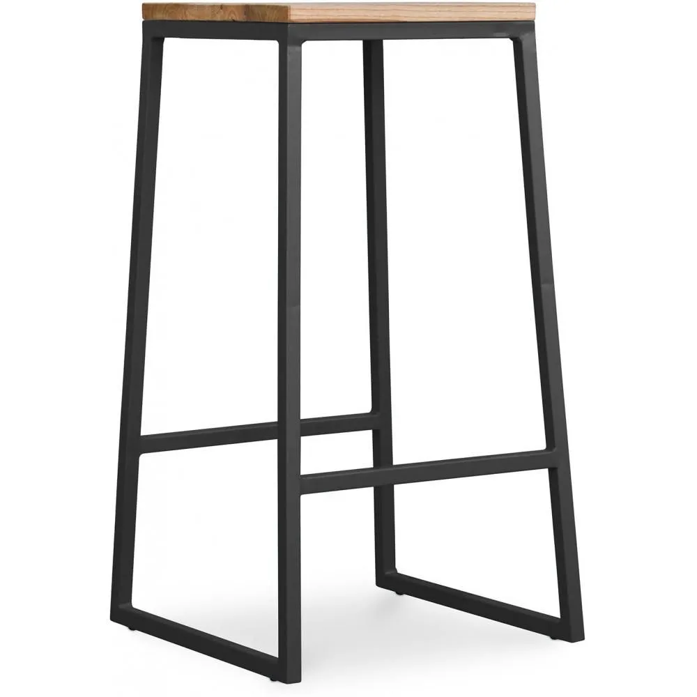 Taburete Diseño Industrial - Madera y Metal - 76cm - Big Boy  image 8