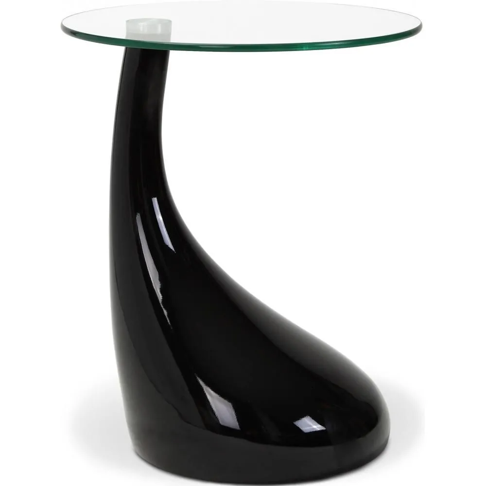 Mesa Auxliar Redonda de Diseño - Cristal  - Lawa Bistro image 8