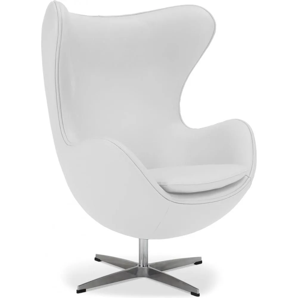 Sillón con Reposabrazos - Tapizado en Cuero - Diseño Huevo - Brave  -  image 8