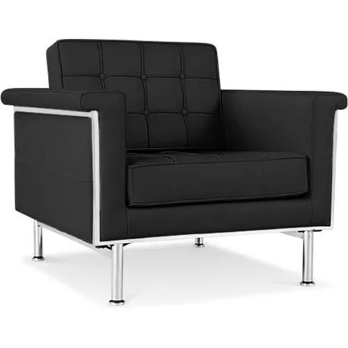 Sillón con reposabrazos - Tapizado en Cuero - Town  image 8