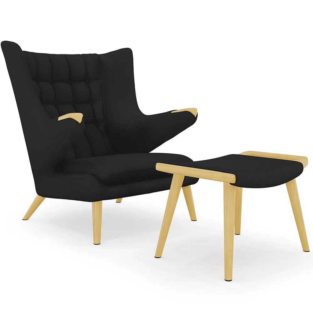 Sillón con Reposapiés - Tapizado -  Grizzly image 8