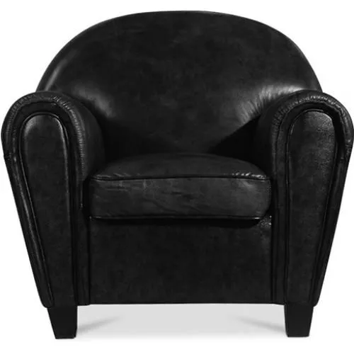 Sillón con Reposabrazos - Tapizado en Cuero - Club image 8