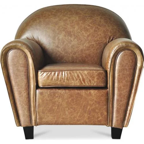 Sillón con Reposabrazos - Tapizado en Cuero - Club image 8