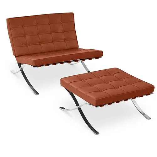 Sillón de Diseño con Reposapiés - Tapizado en Polipiel - Town image 8