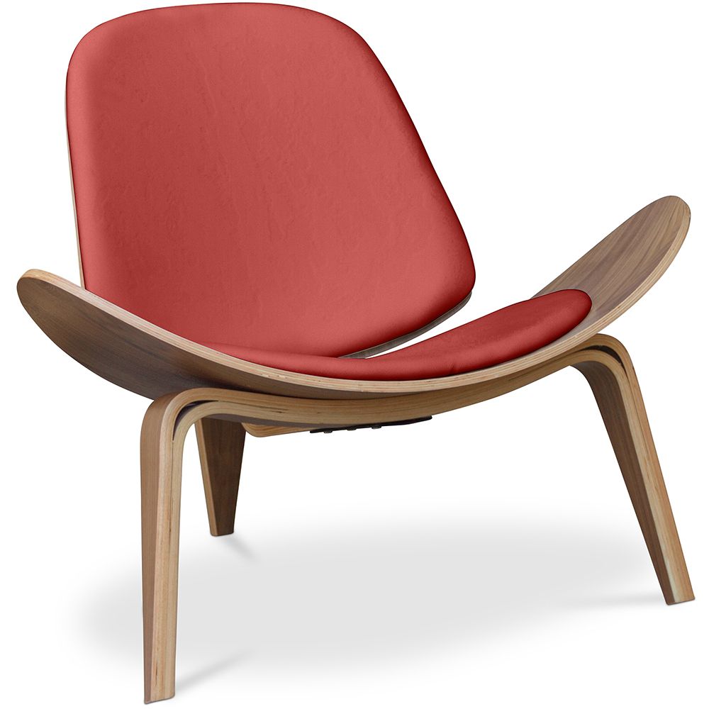 Butaca de diseño - Sillón Escandinavo - Tapizado en Cuero - Lucy image 8