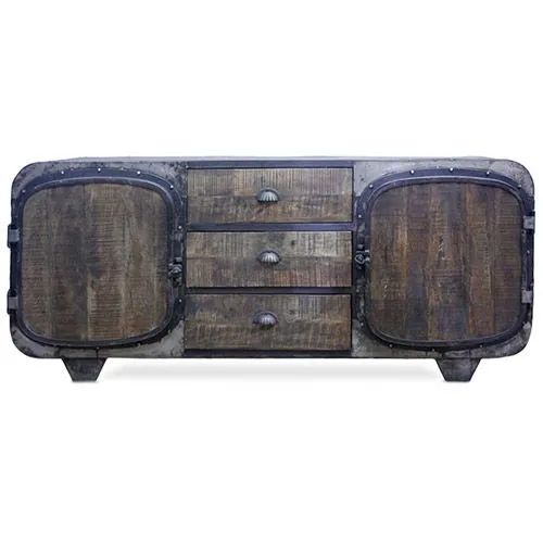 Mueble TV de Madera - Diseño Industrial Retro - Shell image 8