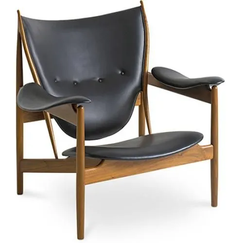 Sillón de Diseño con Reposabrazos - Madera y Cuero - Captain  image 8