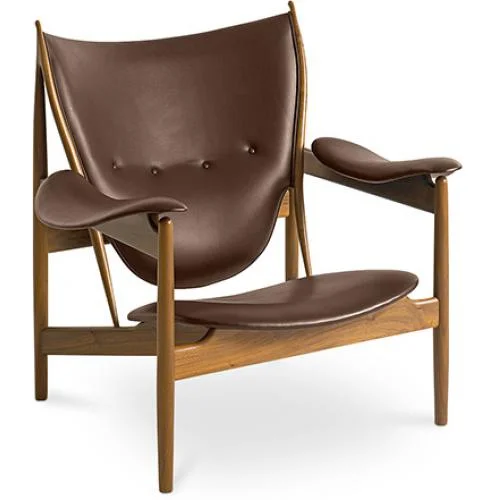 Sillón de Diseño con Reposabrazos - Madera y Cuero - Captain  image 8