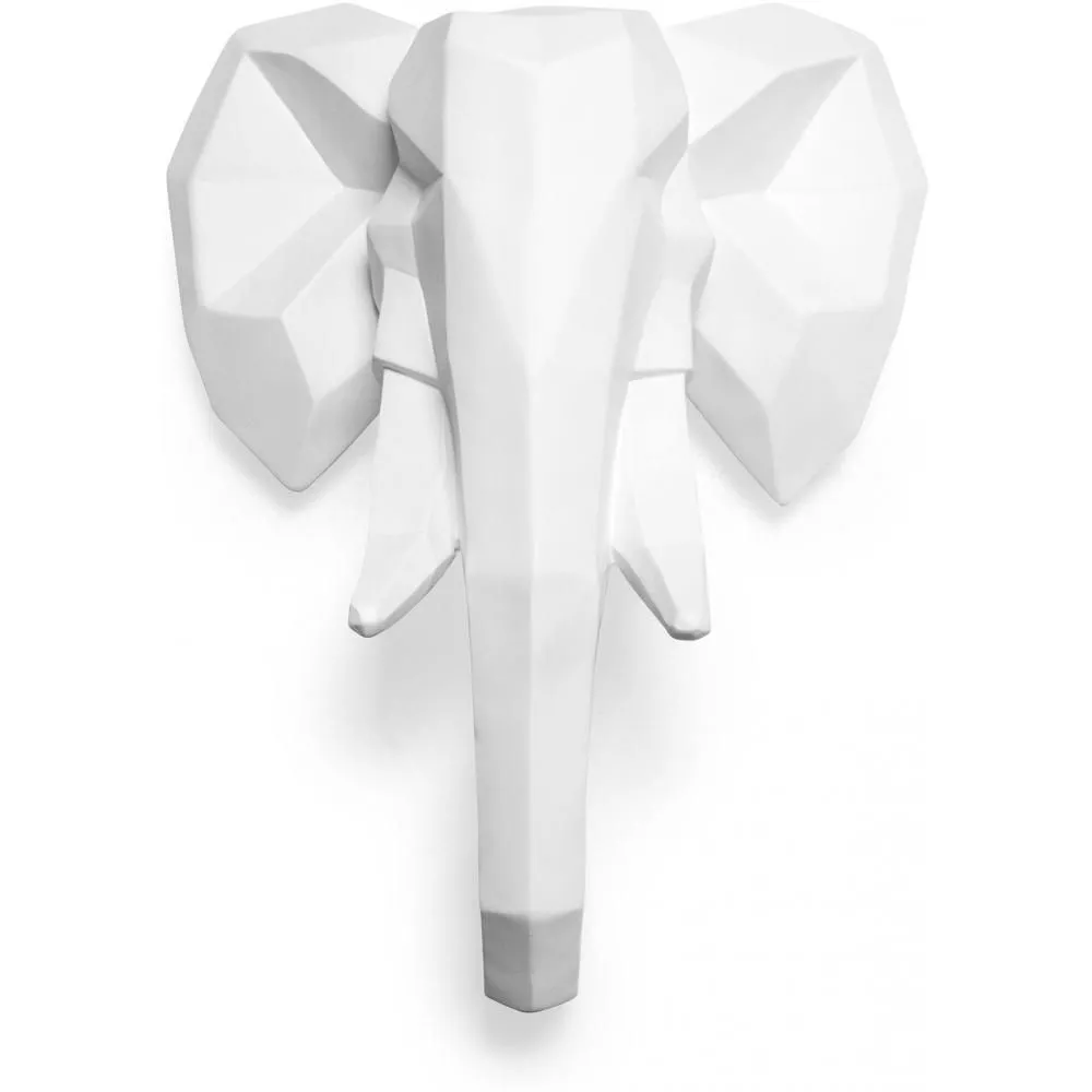 Cabeza de elefante origami Resina image 8