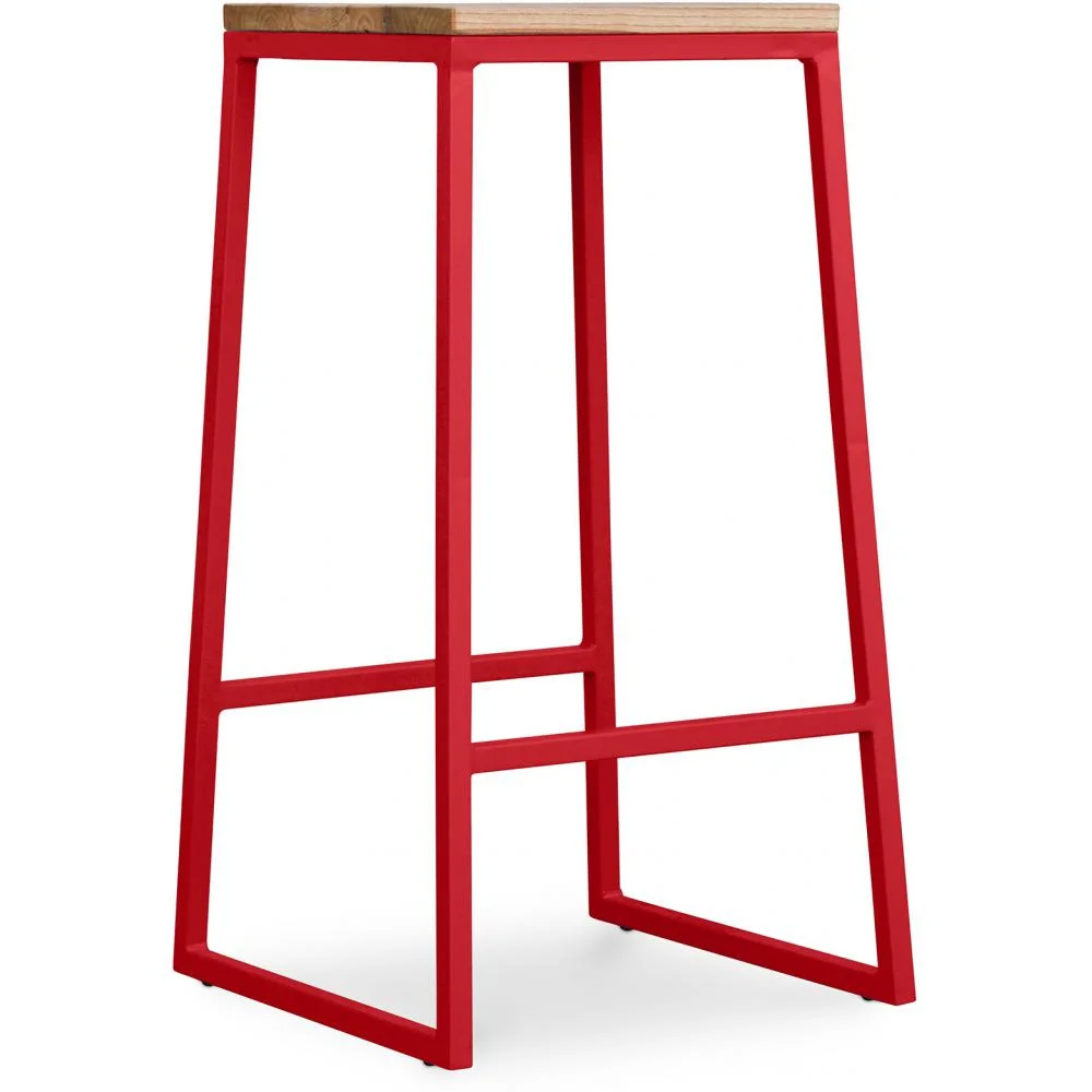 Taburete Diseño Industrial - Madera y Metal - 76cm - Big Boy  image 8