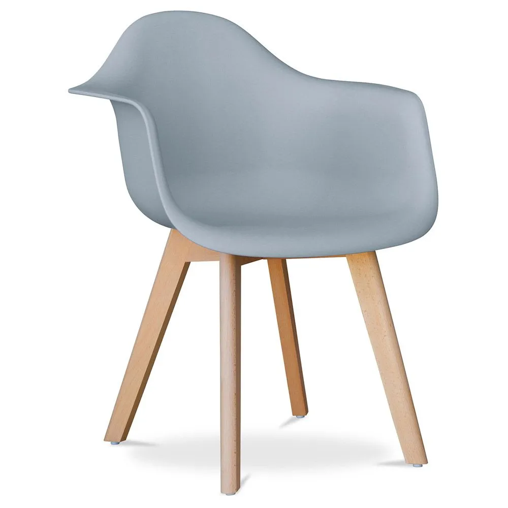 Silla de Comedor con Reposabrazos - Estilo Escandinavo - Dominic image 8