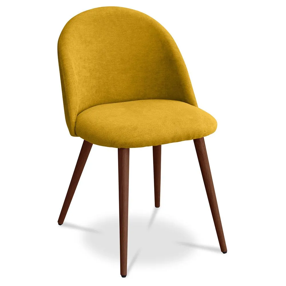 Silla de Comedor - Tapizada en Tela - Estilo Escandinavo - Evelyne image 8