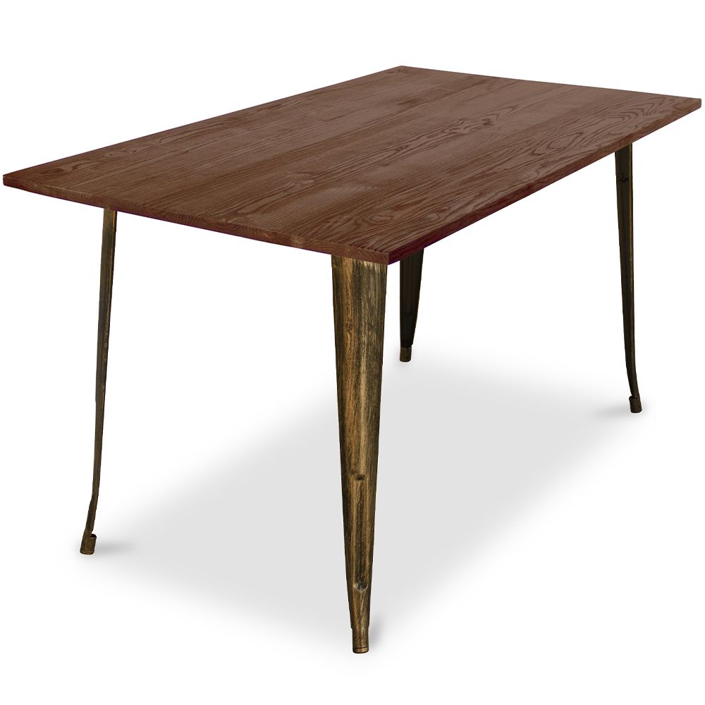 Mesa de Comedor Rectangular - Industrial - Madera - Tawny image 8