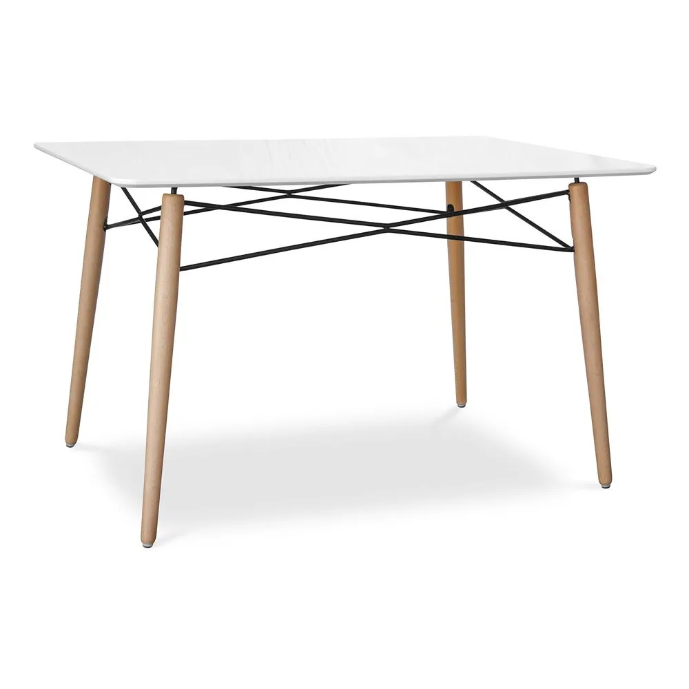 Mesa de Comedor Rectangular - Diseño Escandinavo - Madera - 110 x 80 cm image 8