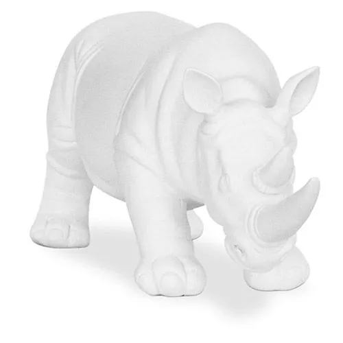 Figura Decorativa Rinoceronte - Blanco Mate - Rhyn image 8
