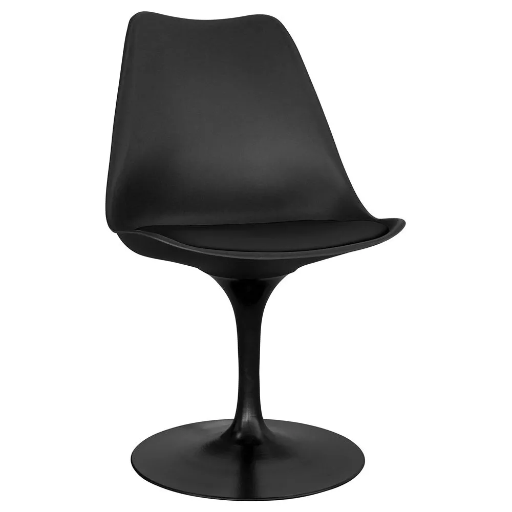 Silla de Comedor - Silla Giratoria Negra -Tulip image 8