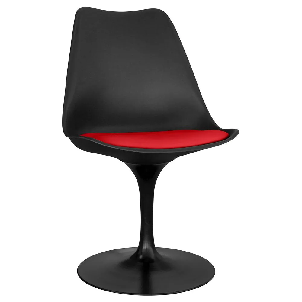Silla de Comedor - Silla Giratoria Negra -Tulip image 8