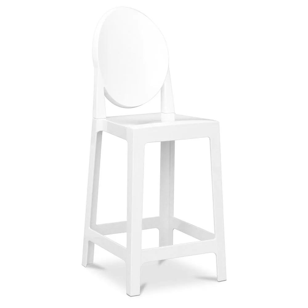 Taburete con Respaldo - Diseño Transparente - 65cm - Victoria Queen image 8