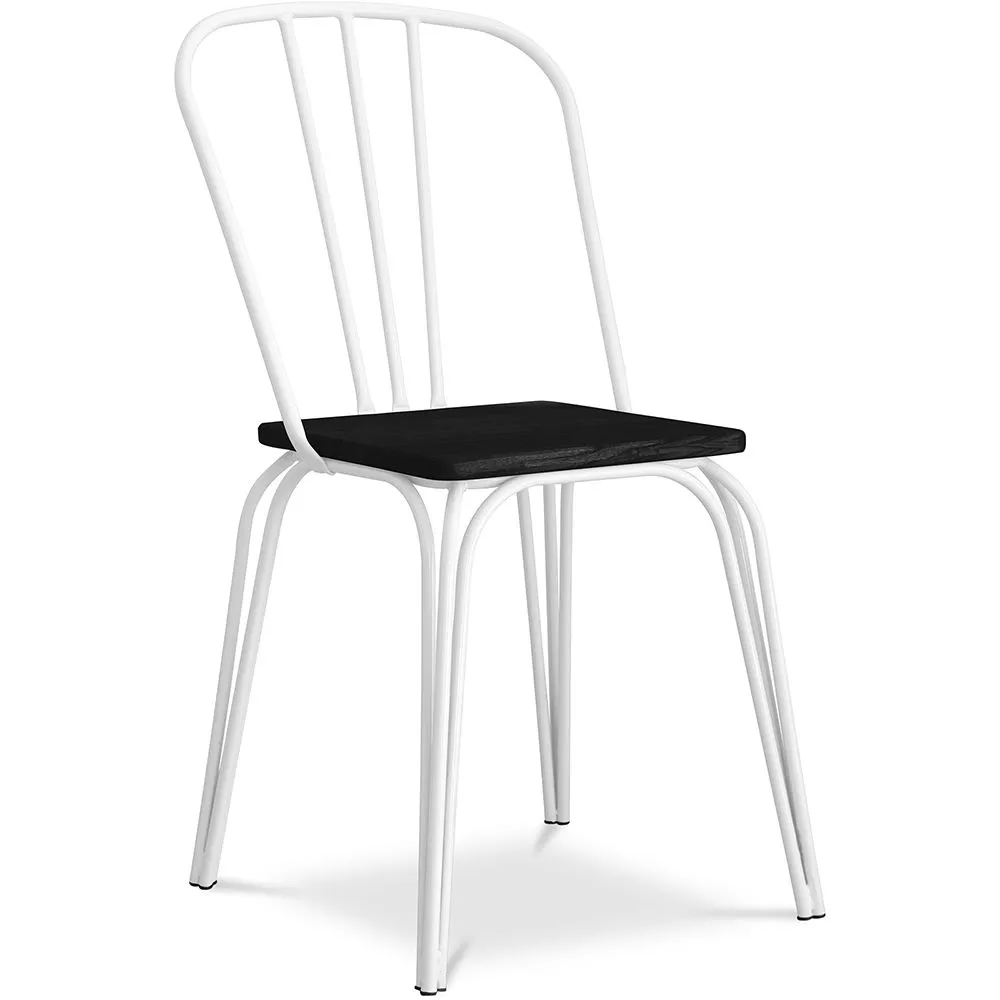 Silla de Comedor -  Estilo Industrial - Madera y Metal - Lillor image 8