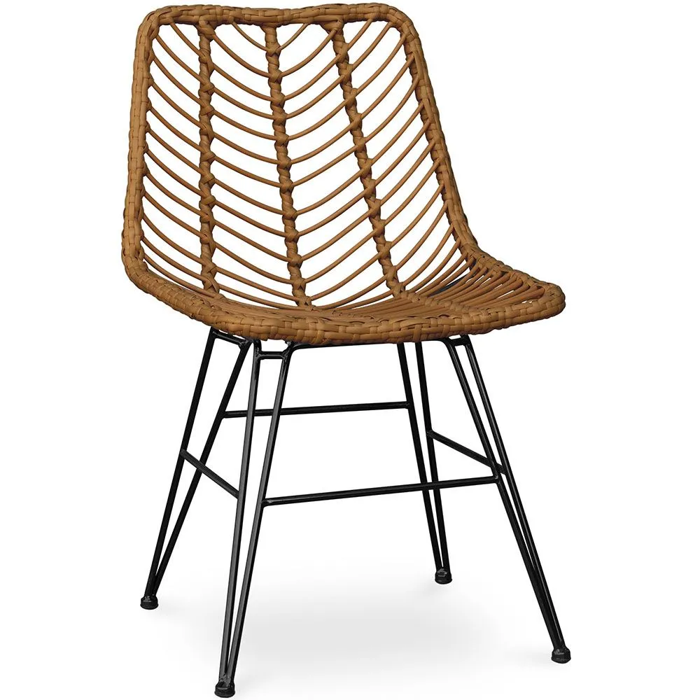 Silla de Comedor Ratán - Estilo Boho - Mia image 8