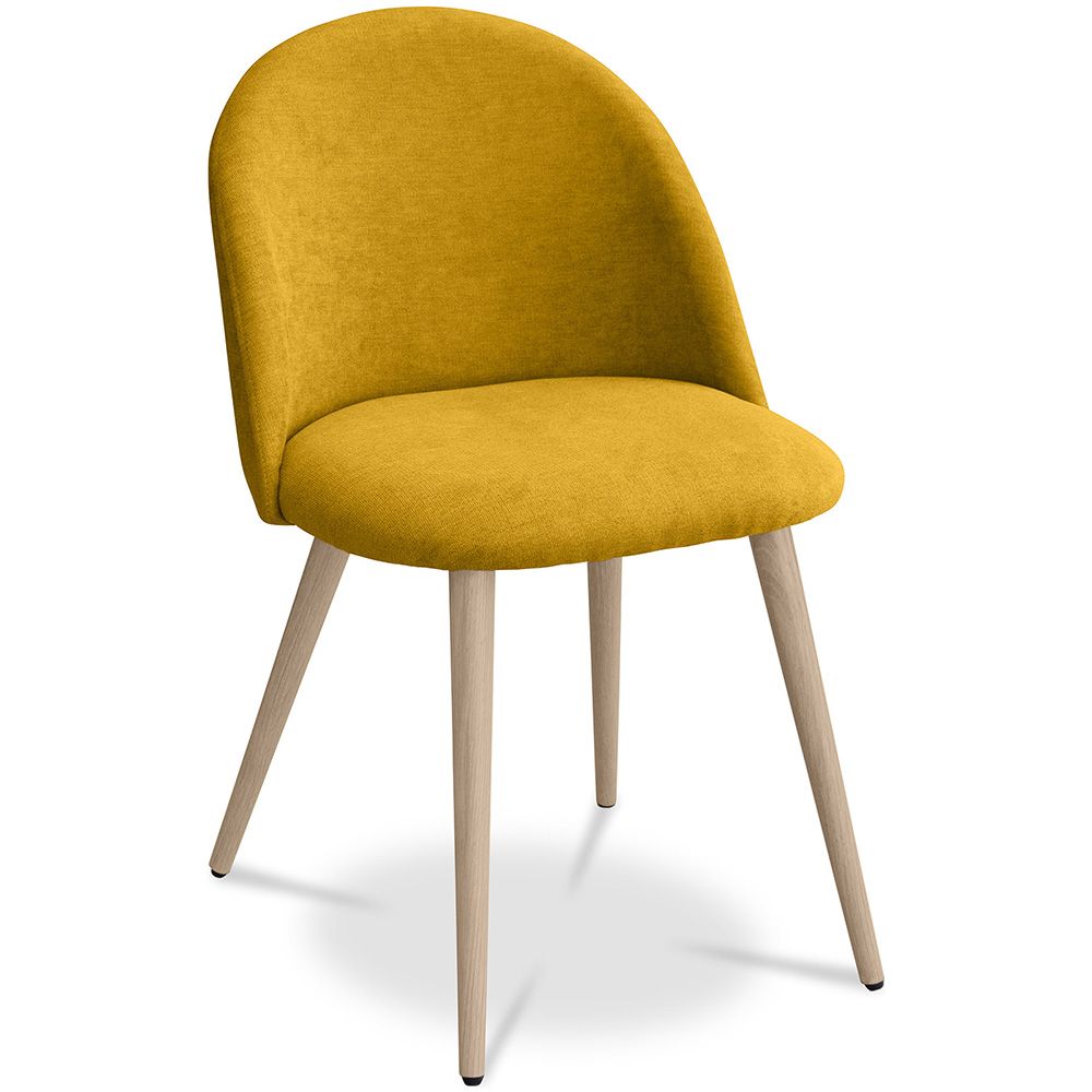 Silla de Comedor - Tapizada en Tela - Estilo Escandinavo - Evelyne  image 8