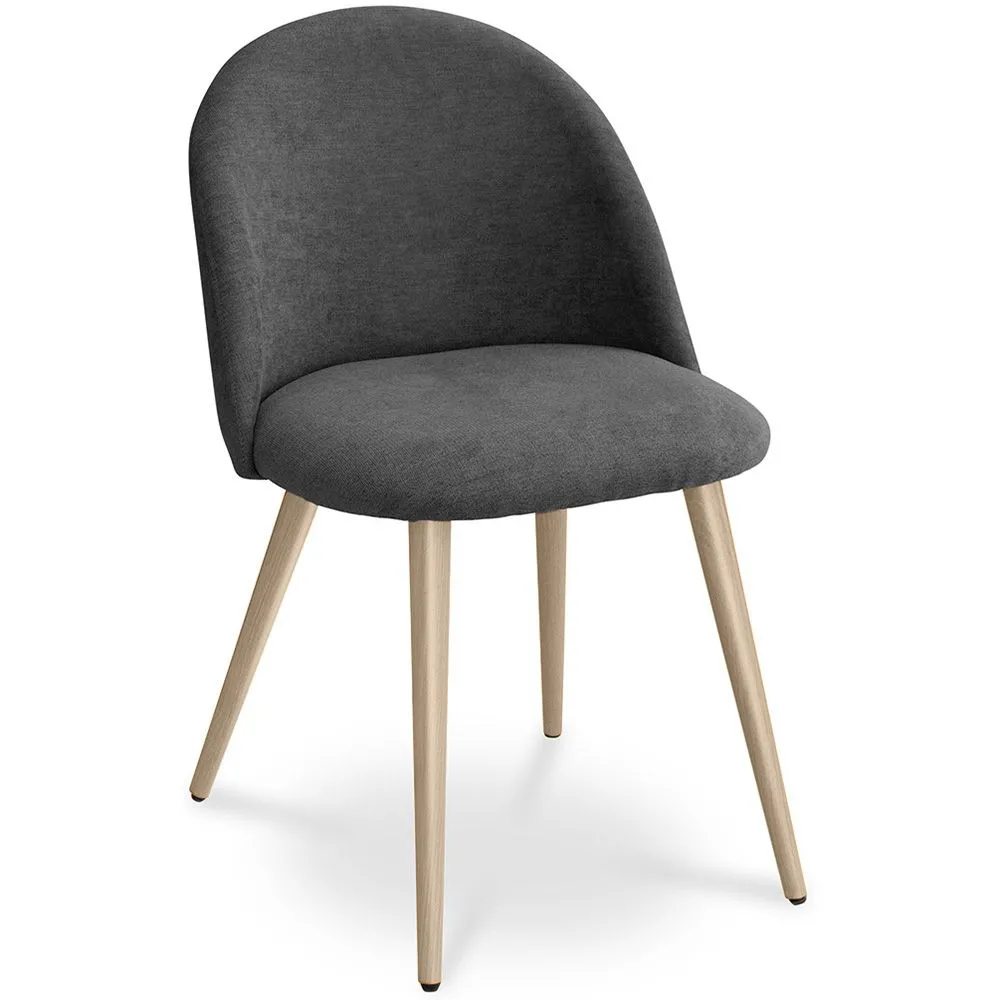Silla de Comedor - Tapizada en Tela - Estilo Escandinavo - Evelyne  image 8