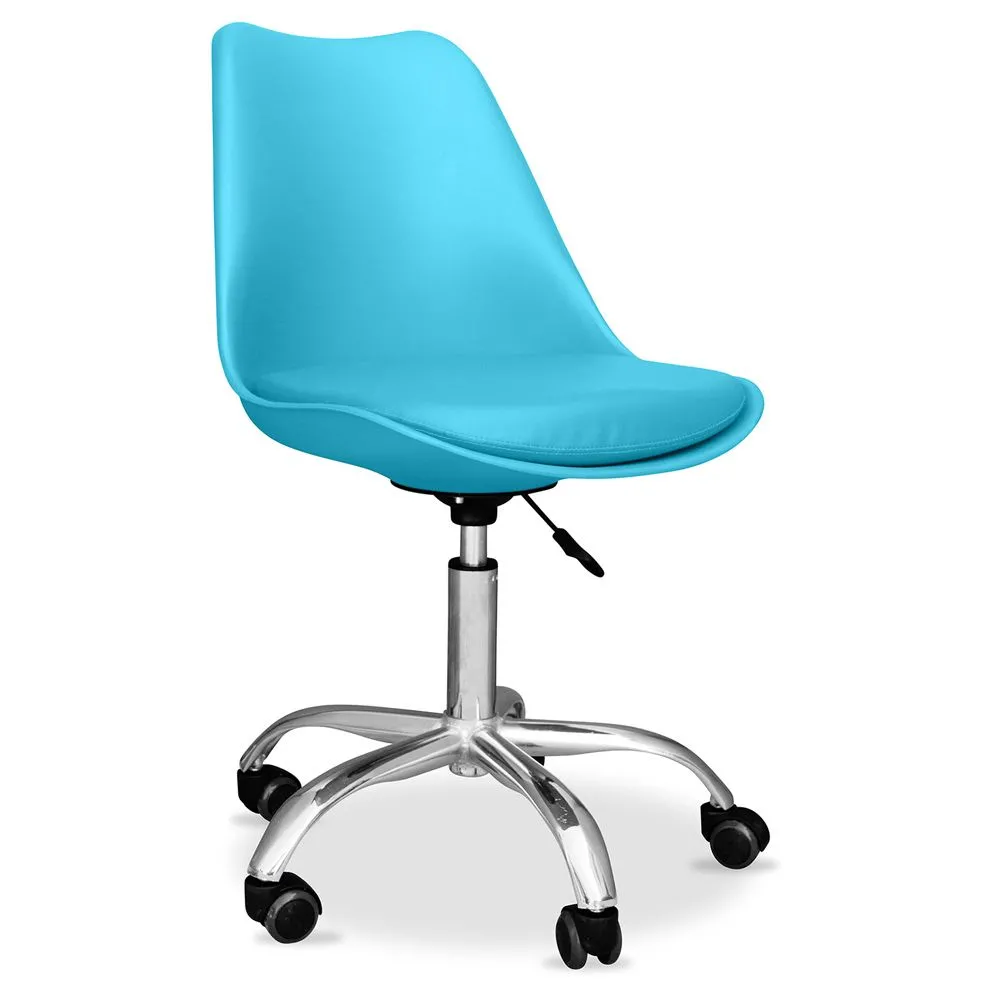 Silla de Oficina con Ruedas - Silla de Escritorio Giratoria  - Tulip image 8