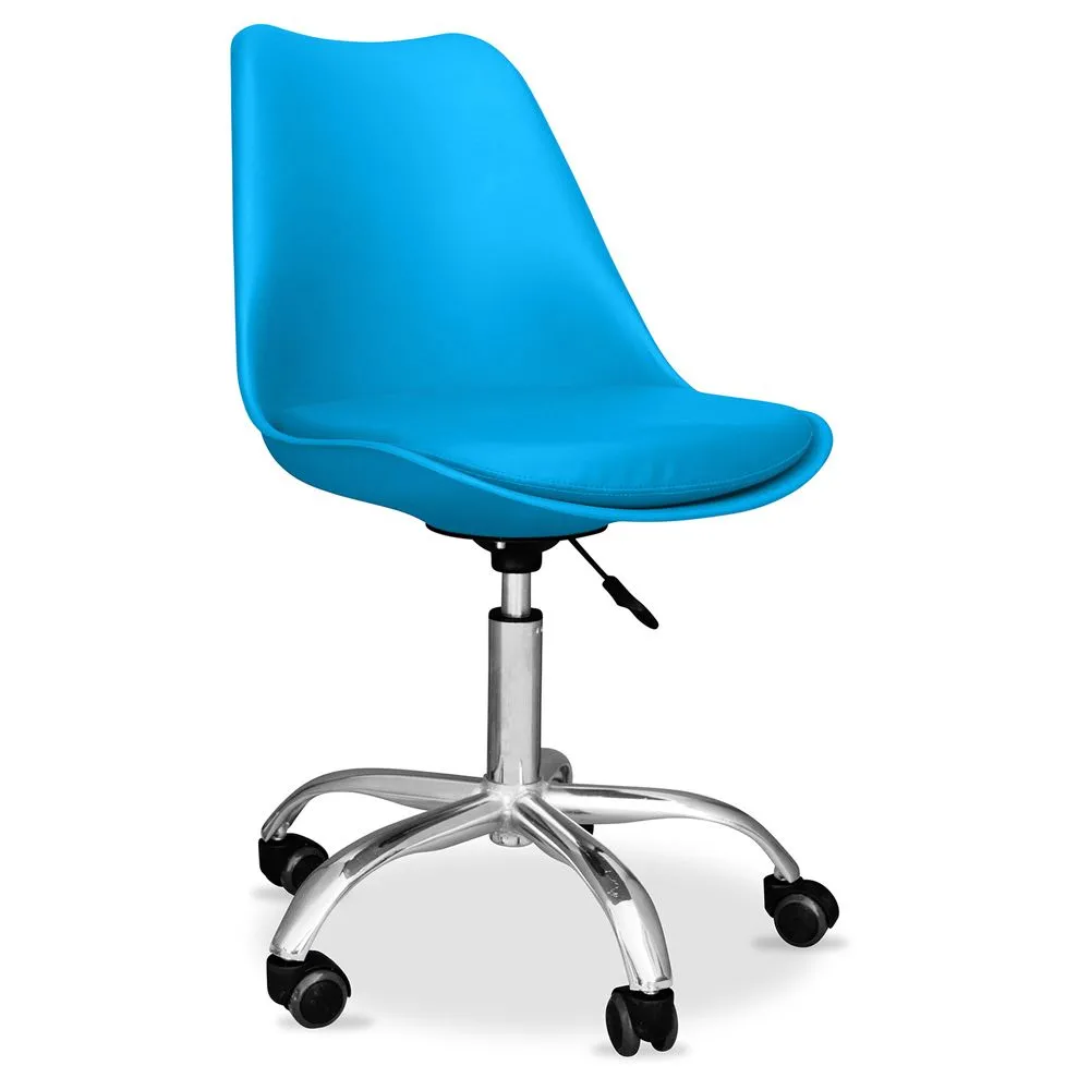 Silla de Oficina con Ruedas - Silla de Escritorio Giratoria  - Tulip image 8