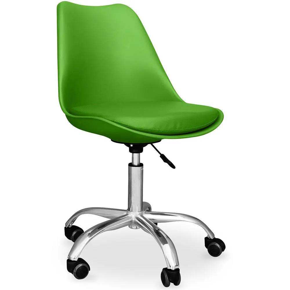 Silla de Oficina con Ruedas - Silla de Escritorio Giratoria  - Tulip image 8