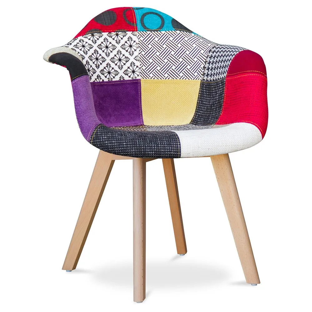 Premium Silla diseño Dawick - Patchwork Ray image 8