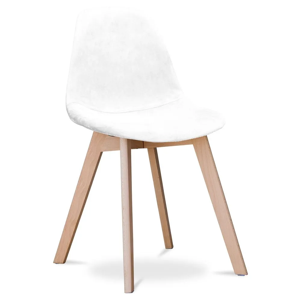 Silla de Comedor Tapizada en Tela - Estilo Escandinavo  - Denisse image 8