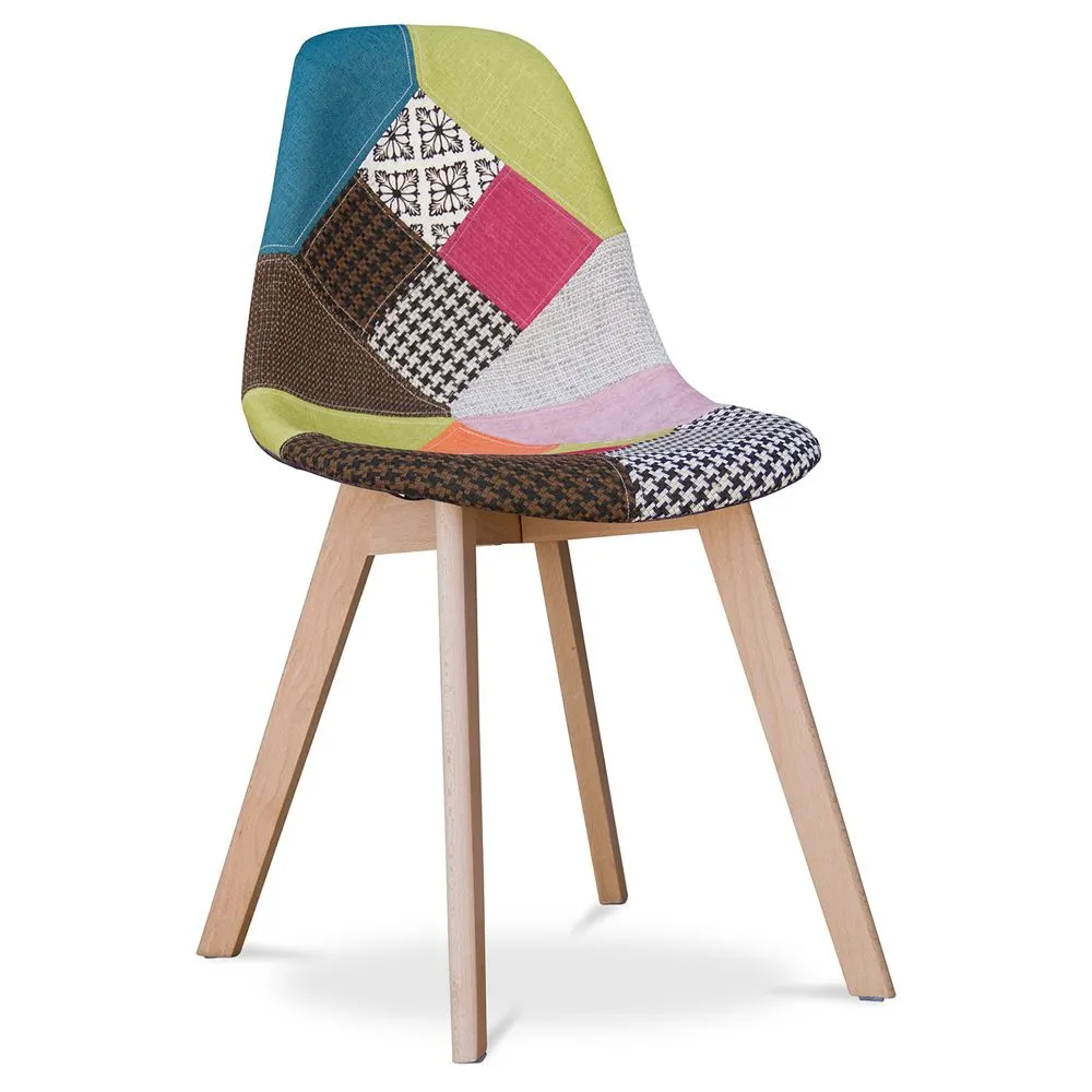 Silla de Comedor - Tapizada en Patchwork  - Simona  image 8